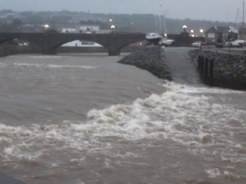 River Rheidol in full flood